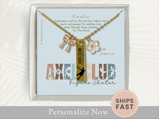 Personalized Axel Club Figure Skating Necklace