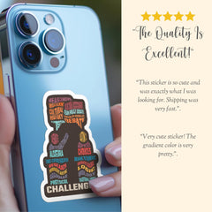 Challenge 2 Decal 
Class Gift 
Memory Work Decor