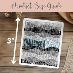 CC Challenge A Vinyl Sticker Gift for CC Student First Day Gift Classical Conversations CC Challenge Accomplished Decal Memory Work Gift