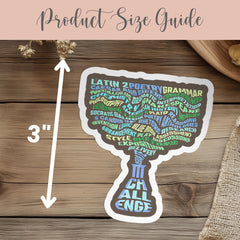 CC Challenge III Vinyl Sticker Gift for Classical Conversations Student CC Back to School Gift Challenge 3 Decal Memory Work Sticker Decor