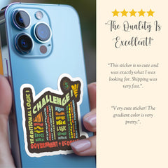 CC Challenge I Vinyl Sticker Gift for Classical Conversation Student CC Back to School Gift Challenge I Decal Memory Work Decor To Know God