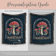 Personalized CC Challenge IV Woven Blanket Gift for Classical Conversations Challenge IV Senior Tapestry Graduation Gift Senior Woven Throw