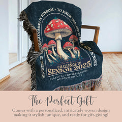 Personalized CC Challenge IV Woven Blanket Gift for Classical Conversations Challenge IV Senior Tapestry Graduation Gift Senior Woven Throw
