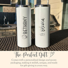 Personalized CC Tumbler Gift for Classical Conversations Student CC Year End Gift Homeschool Mom Ice Coffee Tumbler CC Class Skinny Tumbler
