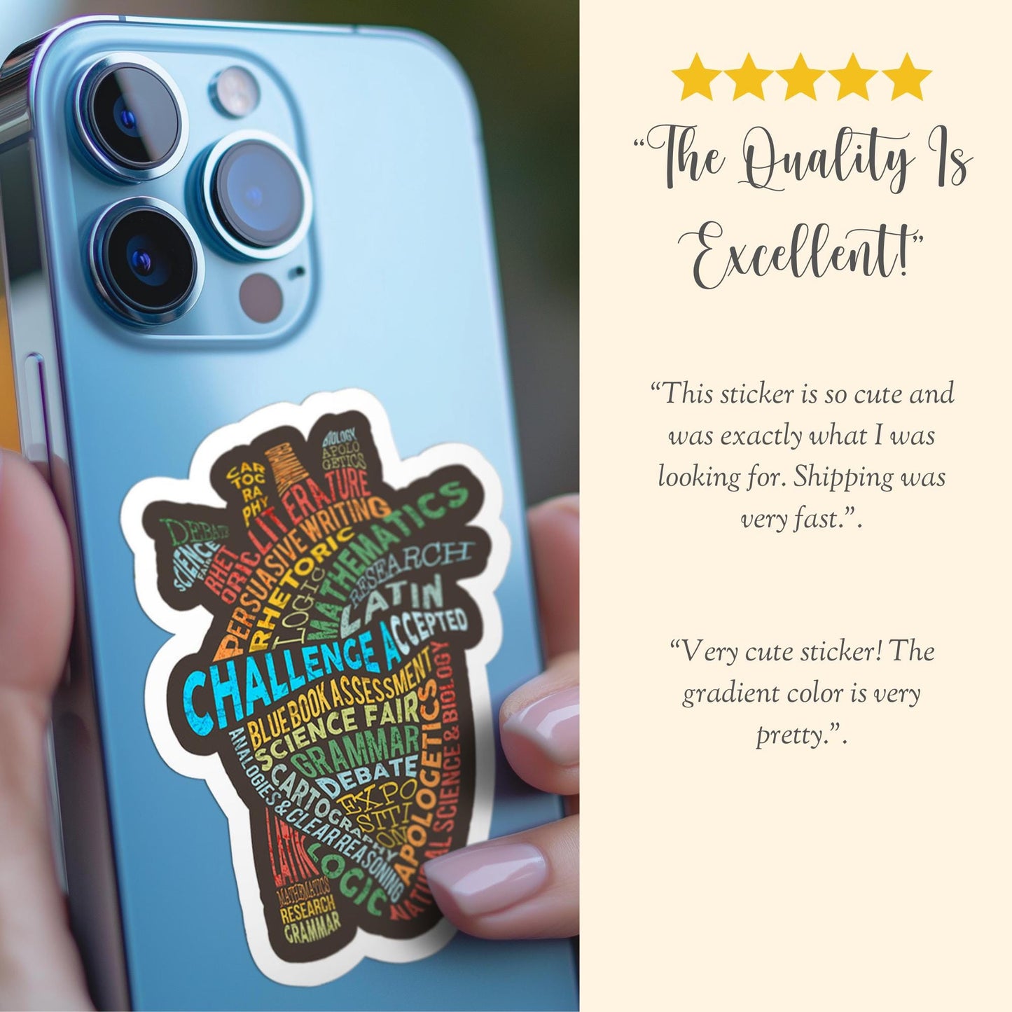 CC Challenge Accepted Vinyl Sticker Gift for CC Student CC Year End Gift Classical Conversations Challenge A Decal Memory Work Decor Heart