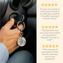 Personalized Papa Keychain Gift for Papa Keyring Fathers Day Gift New Papa Keyfob Papa Birthday Present Papa Appreciation Engrave Key Chain