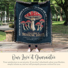Personalized CC Challenge IV Woven Blanket Gift for Classical Conversations Challenge IV Senior Tapestry Graduation Gift Senior Woven Throw
