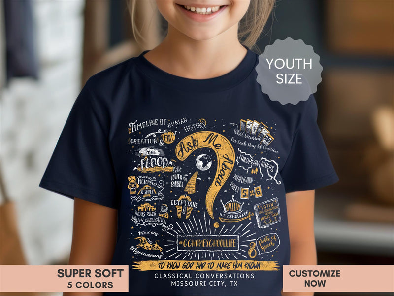 Personalized Cycle 2 CC Youth Shirt 
Gift for Classical Conversations Student