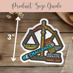 CC Challenge B Vinyl Sticker Gift for CC Class Classical Conversations CC Back to School Gift Challenge B Decal Memory Work Gift Mock Trial