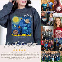Personalized CC Cycle 2 Van Gogh Tutor Sweatshirt Gift for CC Tutor Classical Conversations CC Back to School Gift Cycle 2 Tutor Sweater