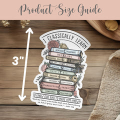 CC Essentials Vinyl Sticker Gift for CC Student Back to School Gift Classical Conversations Essentials Decal Memory Work Gift Book Stack