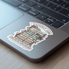 CC Essentials Vinyl Sticker Gift for CC Student Back to School Gift Classical Conversations Essentials Decal Memory Work Gift Book Stack