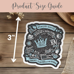 Cycle 2 Memory Master Vinyl Sticker Gift for Classical Conversation Student CC back to School Gift Memory Work Decal CC Class Gift Crown