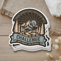 CC Challenge Vinyl Sticker Gift for Classical Conversation Student CC Back to School Gift Rise to the Challenge Decal Sticker CC Class Gift