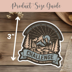 CC Challenge Vinyl Sticker Gift for Classical Conversation Student CC Back to School Gift Rise to the Challenge Decal Sticker CC Class Gift