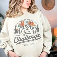 Personalized Challenge Sweatshirt Gift for CC Director Pullover Classical Conversations Back to School Gift Homeschool Mom Sweater Mountain