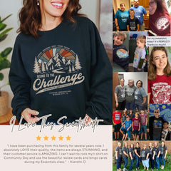 Personalized Challenge Sweatshirt Gift for CC Director Pullover Classical Conversations Back to School Gift Homeschool Mom Sweater Mountain