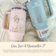 Personalized Gigi Tumbler With Straw Gift For Gigi Engraved Tumbler With Straw Mothers Day Gift Gigi To Be Travel Cup Gigi Gift Kids Name