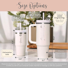 Grammie tumbler with straw