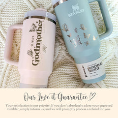 Personalized Godmother Tumbler With Straw Gift For Godmother Tumbler With Handle Godmother Proposal Gift Godmom Laser Engraved Cup Baptism