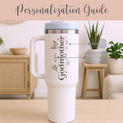 Gift For Godmother Tumbler With Handle