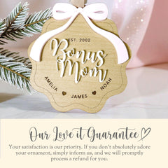 Bonus mom ornament love it guarantee