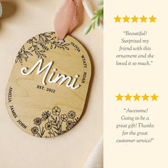 Mimi Laser Engraved Ornament