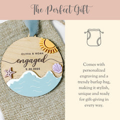 1st Christmas Engaged Ornament