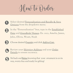 Grandma ornament how to  order