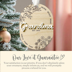 Grandma ornament Love it guarantee