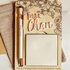 Notepad and Necklace Gift Set