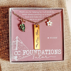 Notepad and Necklace Gift Set