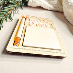 Notepad and Necklace Gift Set