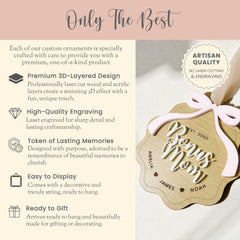 Bonus mom ornament only the best