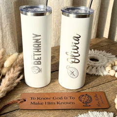 Personalized CC Tumbler Free Bookmark Custom Tumbler Gift for Classical Conversation Tutor Appreciation Cup CC Director Gift Tumbler Coffee