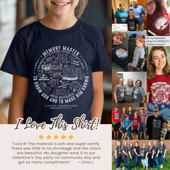 Personalized CC Cycle 2 Memory Master Youth Shirt Gift for Memory Master Student Tee CC End of Year Gift Cycle 2 Memory Work T-Shirt Facts