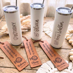 Personalized CC Tumbler Free Bookmark Custom Tumbler Gift for Classical Conversation Tutor Appreciation Cup CC Director Gift Tumbler Coffee
