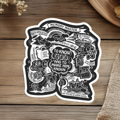 CC Cycle 3 Memory Master Vinyl Sticker Gift for CC Class Decal Back to School Gift Classical Conversations Cycle 3 Memory Work Sticker Cloud