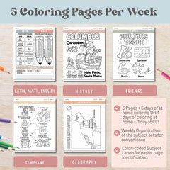 CC Cycle 3 Coloring Book Gift for Classical Conversations Student First Day GIft Cycle 3 Memory Work CC Class Worksheet Activity Printable