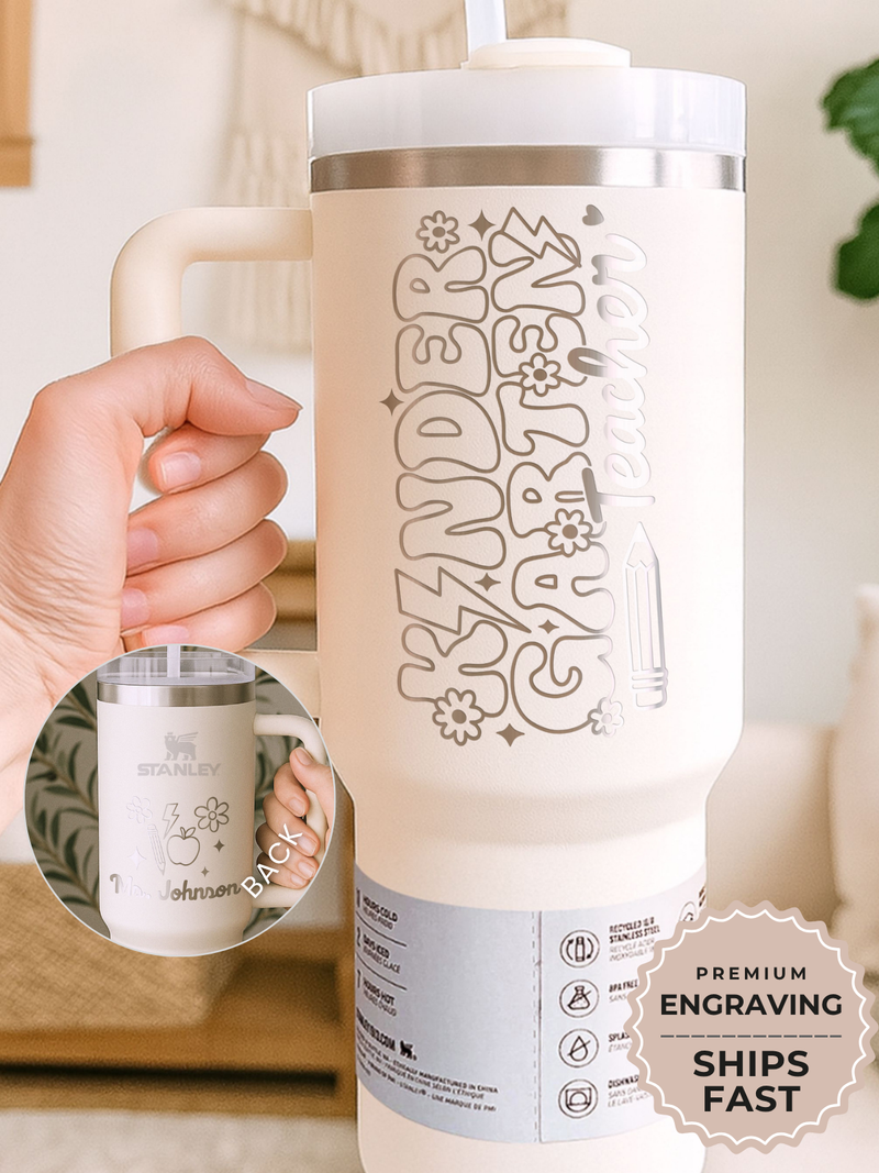 Custom Kindergarten Teacher Tumbler