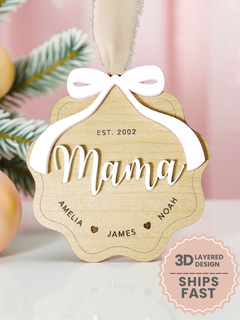 Personalized Mama Ornament