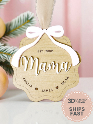 Personalized Mama Ornament