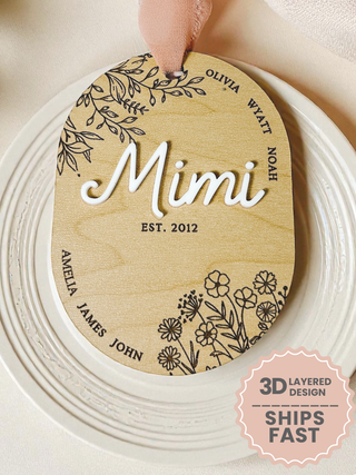 Personalized Mimi Ornament
