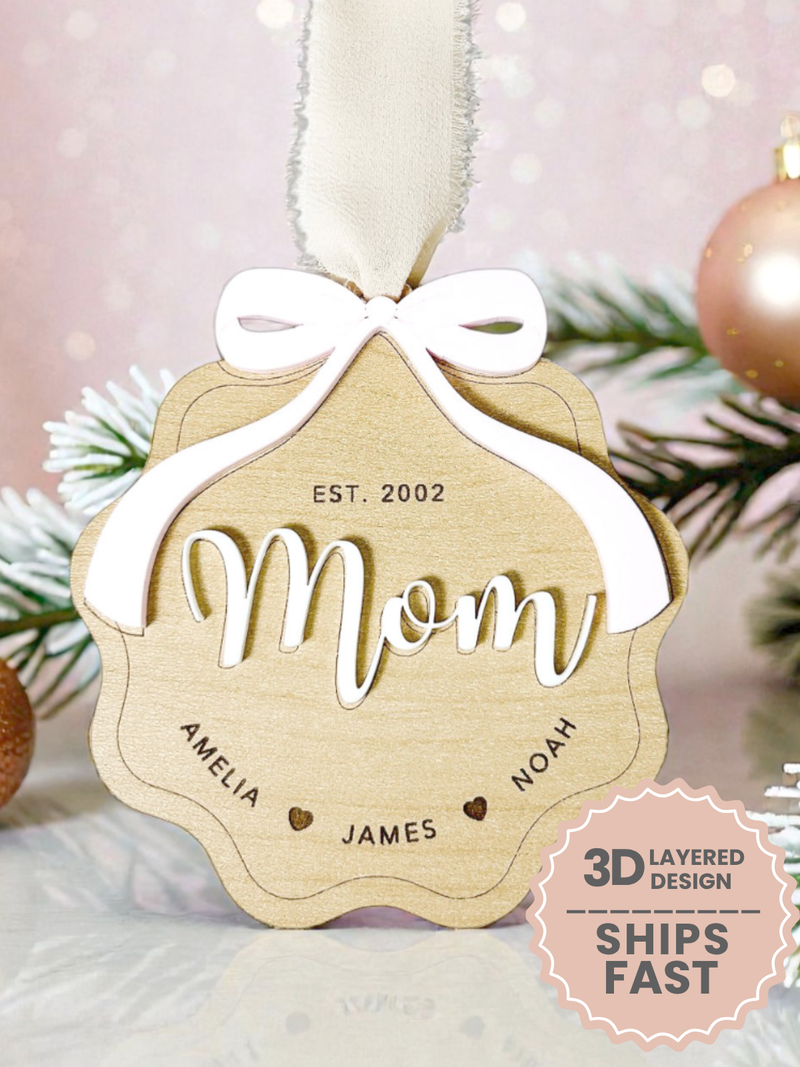 Custom Mom Ornament