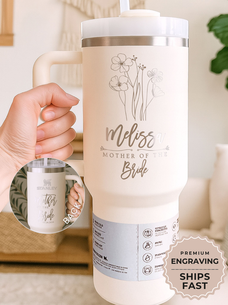 Personalized Mother of the Bride Tumbler
