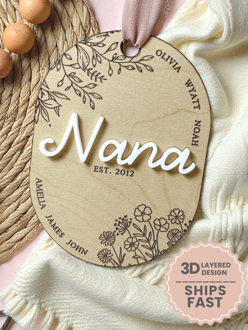 Custom Nana Ornament