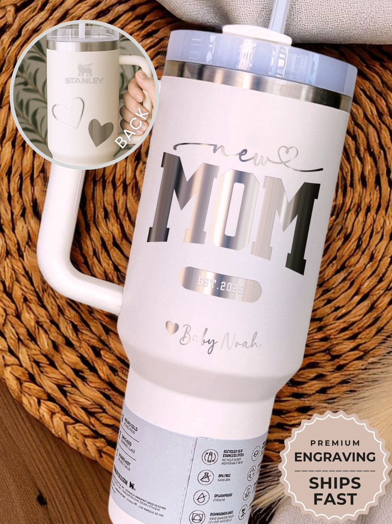 Personalized New Mom Tumbler