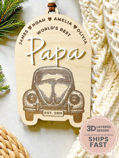 Personalized Papa Ornament