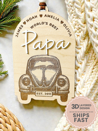 Personalized Papa Ornament