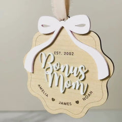 Personalized Bonus Mom Ornament